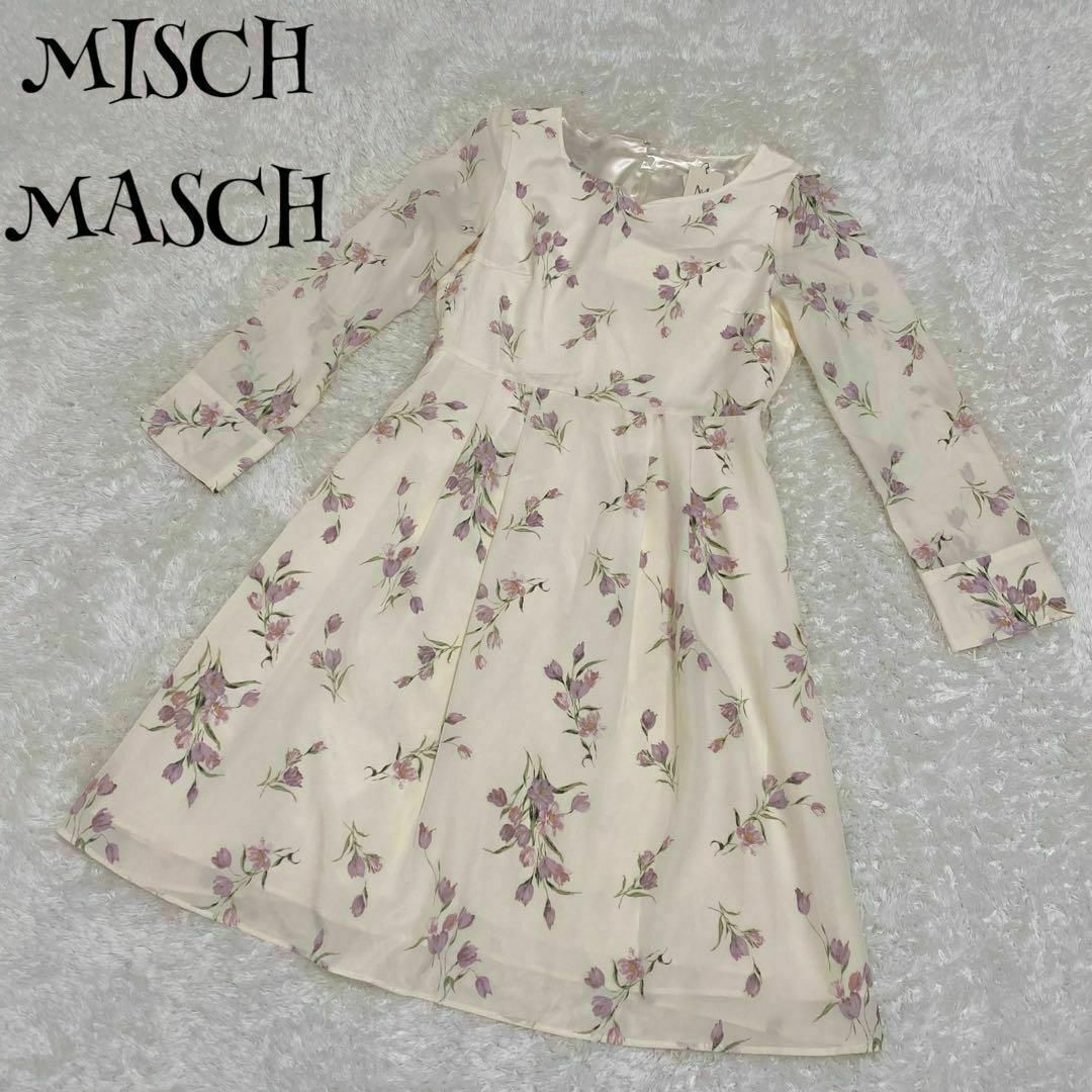 MISCH MASCH(ミッシュマッシュ)のMISCH MASCH ミッシュマッシュ ☆ 花柄ワンピース Mサイズ レディースのワンピース(ひざ丈ワンピース)の商品写真