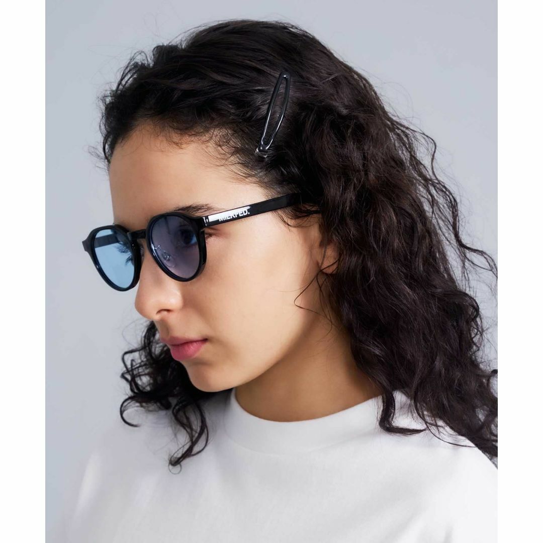 【色: ブルー】[ミルクフェド] サングラス LOGO SUNGLASSES レ レディースのファッション小物(その他)の商品写真