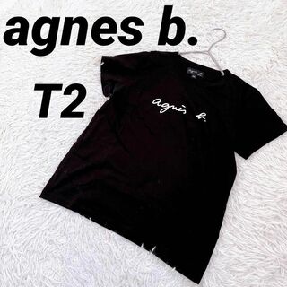 agnes b. - agnes b.（アニエスベー）Tシャツ トップス プリント ロゴ 半袖