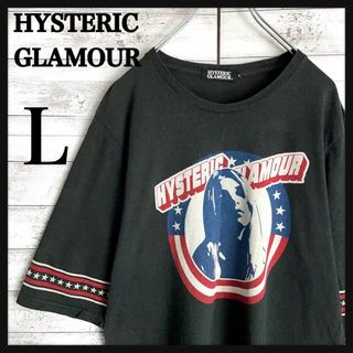 ヒステリックグラマー(HYSTERIC GLAMOUR)の9344【人気Lサイズ】ヒステリックグラマー☆ヒスガール気象デザインtシャツ(Tシャツ/カットソー(半袖/袖なし))