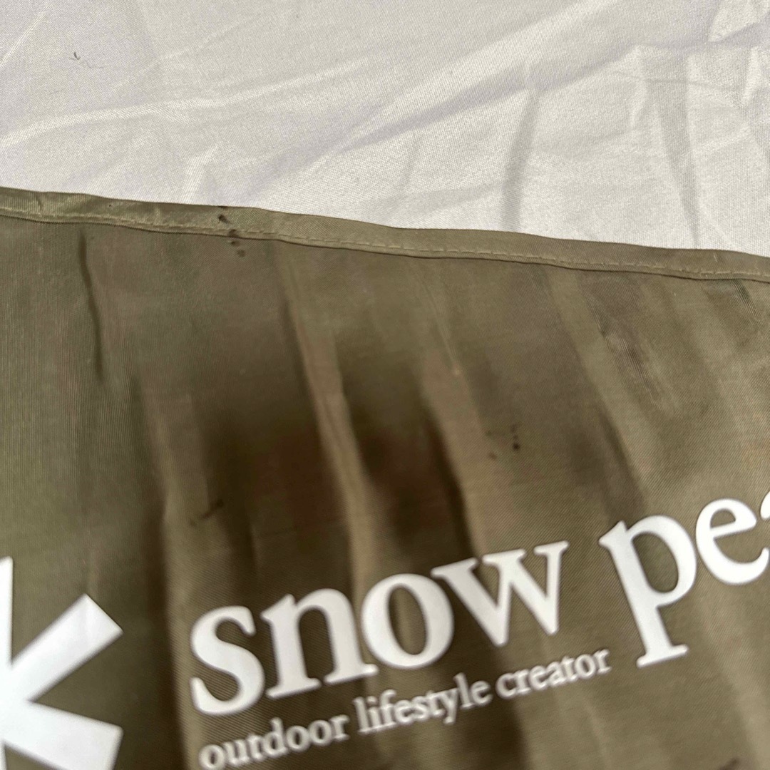 Snow Peak(スノーピーク)の② snowpeak タープフラッグ 雪峰祭 限定品カーキ スポーツ/アウトドアのアウトドア(テント/タープ)の商品写真