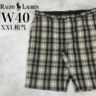 ラルフローレン(Ralph Lauren)の【美品】POLO Ralph Lauren ハーフパンツ W40 旧タグ チノ柄(ショートパンツ)