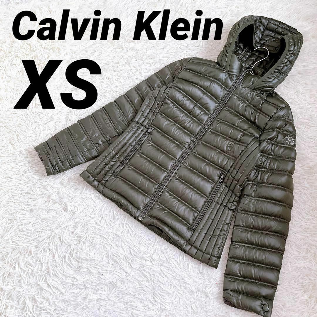 Calvin Klein(カルバンクライン)の【Calvin Klein】カルバンクライン（XS）ダウンジャケット フード レディースのジャケット/アウター(ダウンジャケット)の商品写真