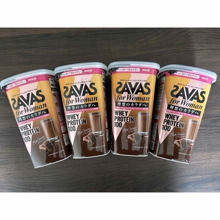 ザバス(SAVAS)のSAVASフォーウーマンホエイプロテイン ミルクショコラ風味280g 4本セット(プロテイン)