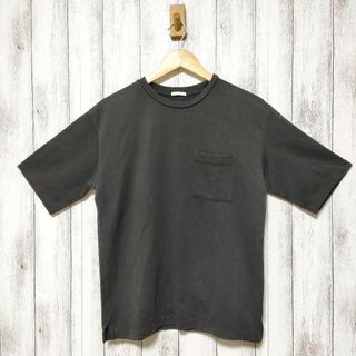 ジーユー(GU)のGU ジーユー (M)　ポンチクルーネックT　5分袖(Tシャツ/カットソー(半袖/袖なし))