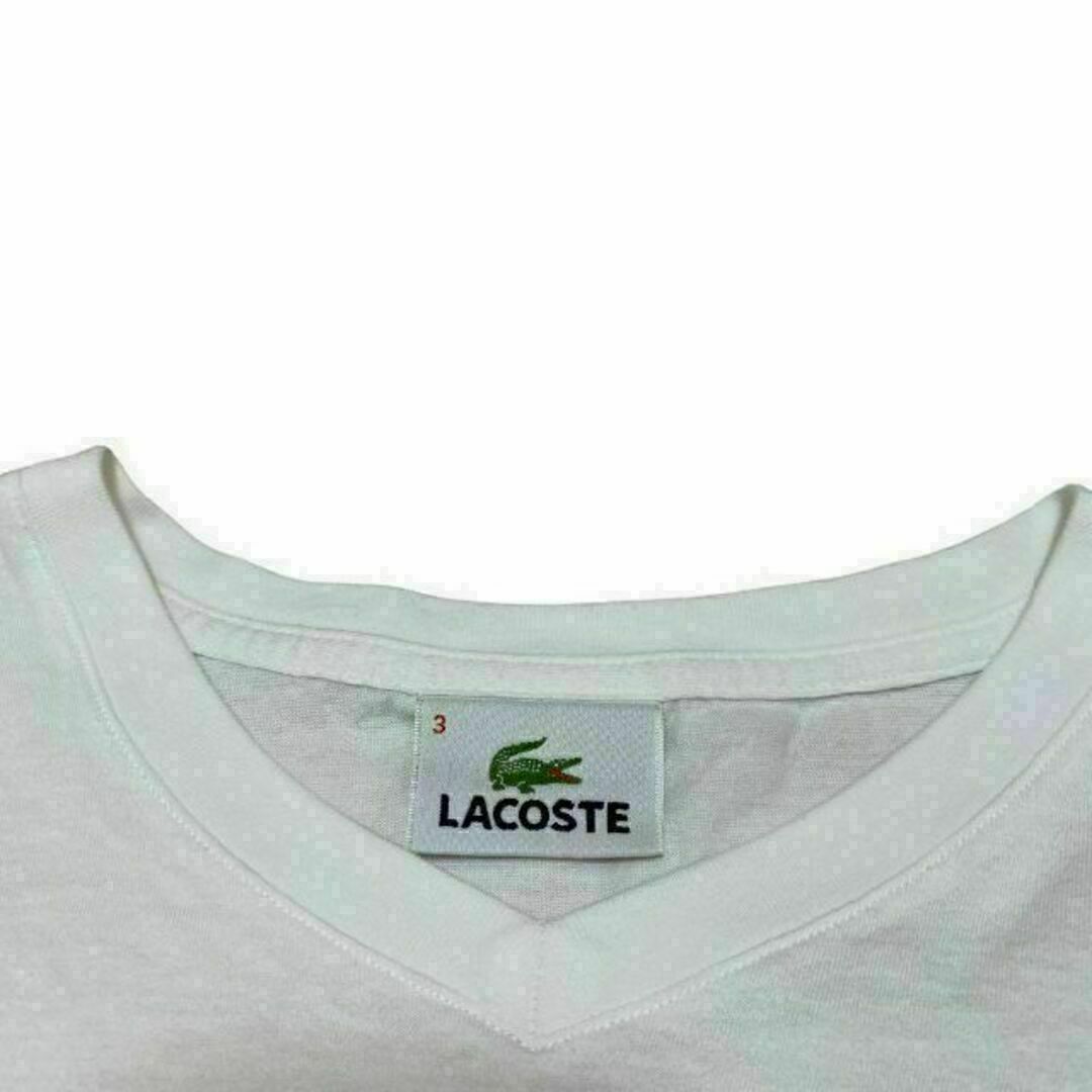 LACOSTE(ラコステ)のLACOSTE ラコステ ☆ Tシャツ 白T Vネック メンズのトップス(Tシャツ/カットソー(半袖/袖なし))の商品写真