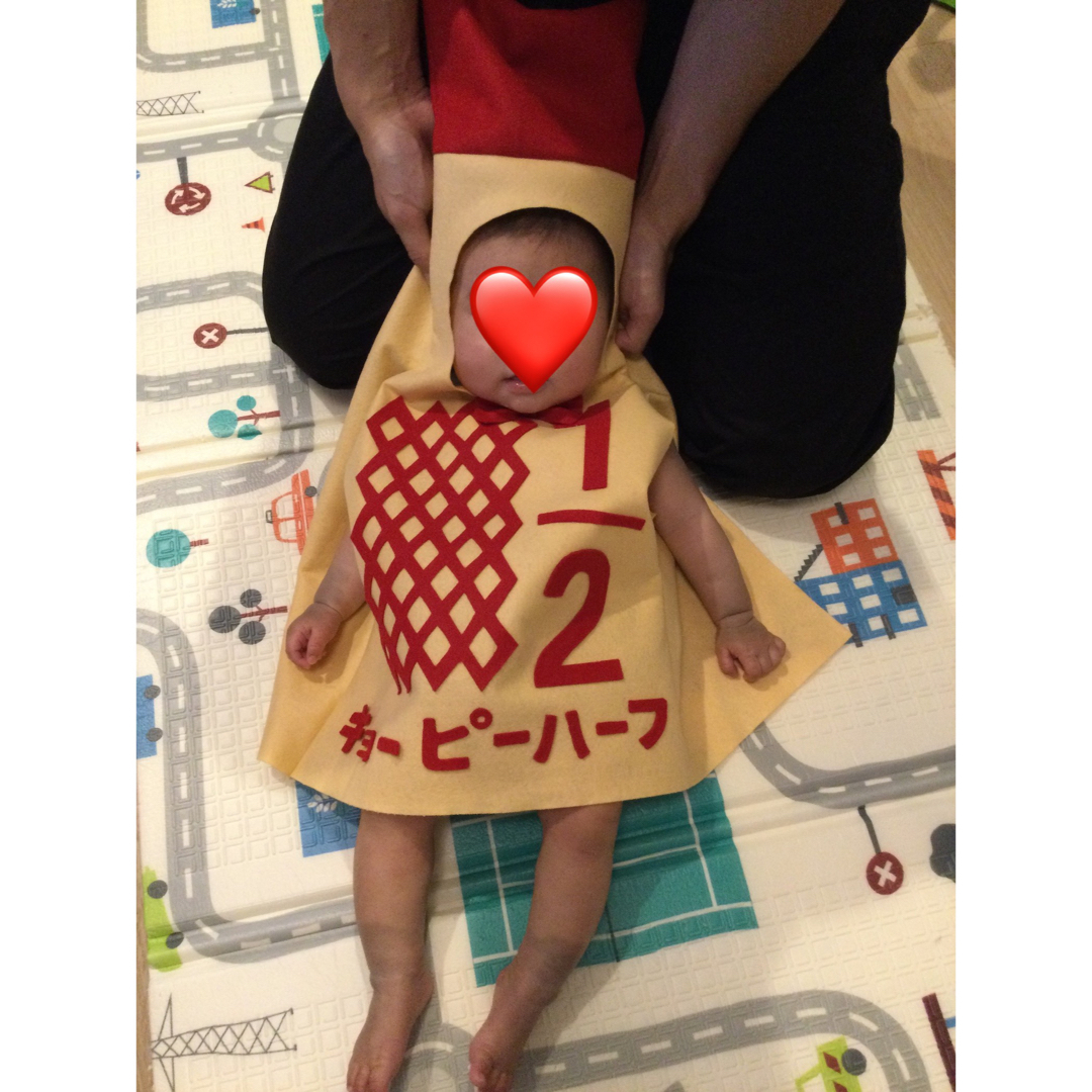 ハーフバースデー　キューピー キッズ/ベビー/マタニティのベビー服(~85cm)(その他)の商品写真