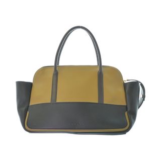 マルニ(Marni)のMARNI マルニ ハンドバッグ - ベージュx黒 【古着】【中古】(ハンドバッグ)