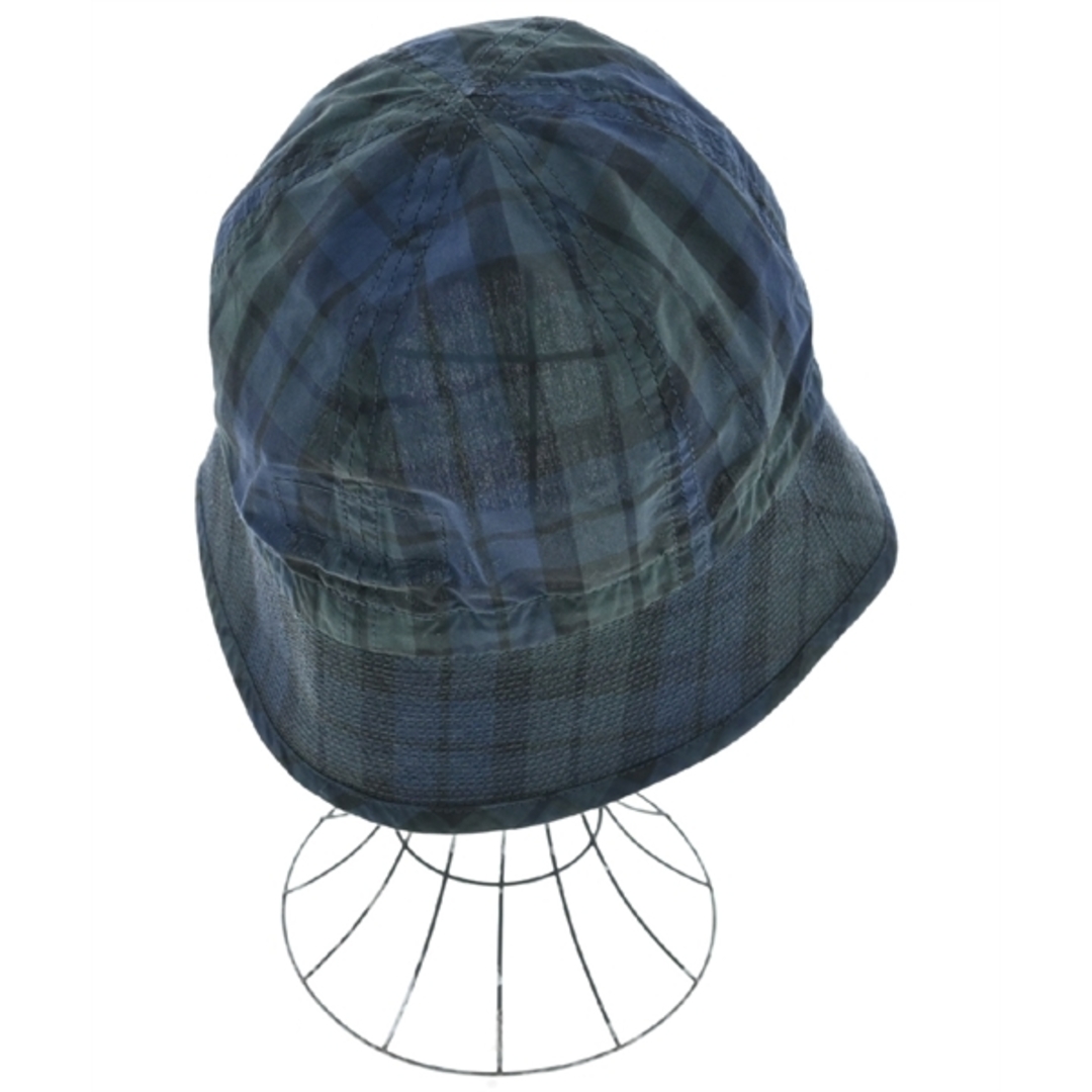 cableami ケーブルアミ ハット - 緑x紺x黒(チェック) 【古着】【中古】 メンズの帽子(ハット)の商品写真