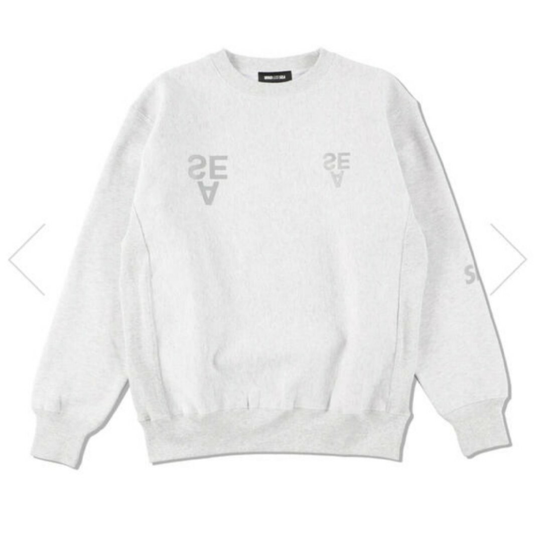 WIND AND SEA(ウィンダンシー)のWIND AND SEA  REFLECTION CREW NECK Ash メンズのトップス(スウェット)の商品写真