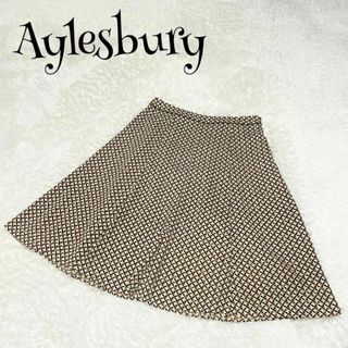 アリスバーリー(Aylesbury)のAylesbury アリスバーリー ☆ スカート 千鳥格子柄 総柄(ひざ丈スカート)