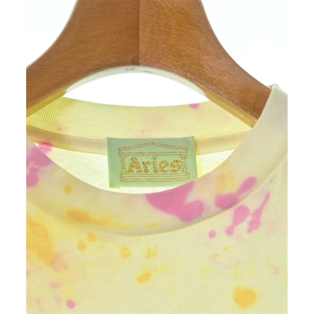 aries(アリエス)のAries アリエス Tシャツ・カットソー XS 黄xピンクx緑等(総柄) 【古着】【中古】 メンズのトップス(Tシャツ/カットソー(半袖/袖なし))の商品写真