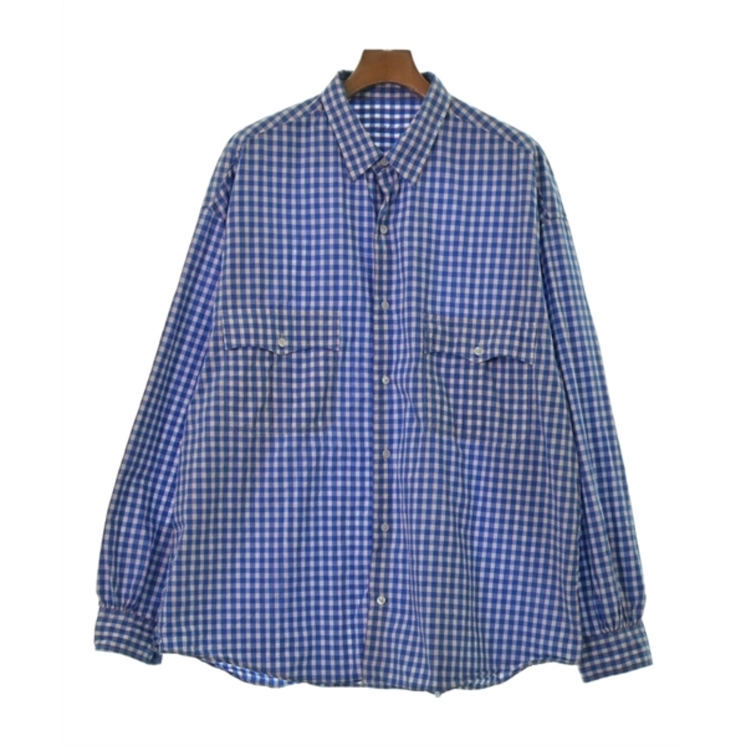 PORTER CLASSIC(ポータークラシック)のPORTER CLASSIC カジュアルシャツ XXL 青x赤x白(チェック) 【古着】【中古】 メンズのトップス(シャツ)の商品写真