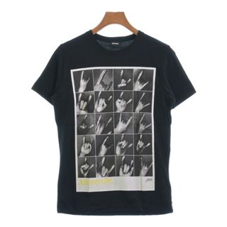 ディーゼル(DIESEL)のDIESEL ディーゼル Tシャツ・カットソー XS 黒x白系 【古着】【中古】(Tシャツ/カットソー(半袖/袖なし))