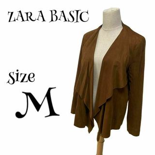 ZARA BASIC ザラベーシック☆カーディガンジャケット 羽織り アセテート(カーディガン)