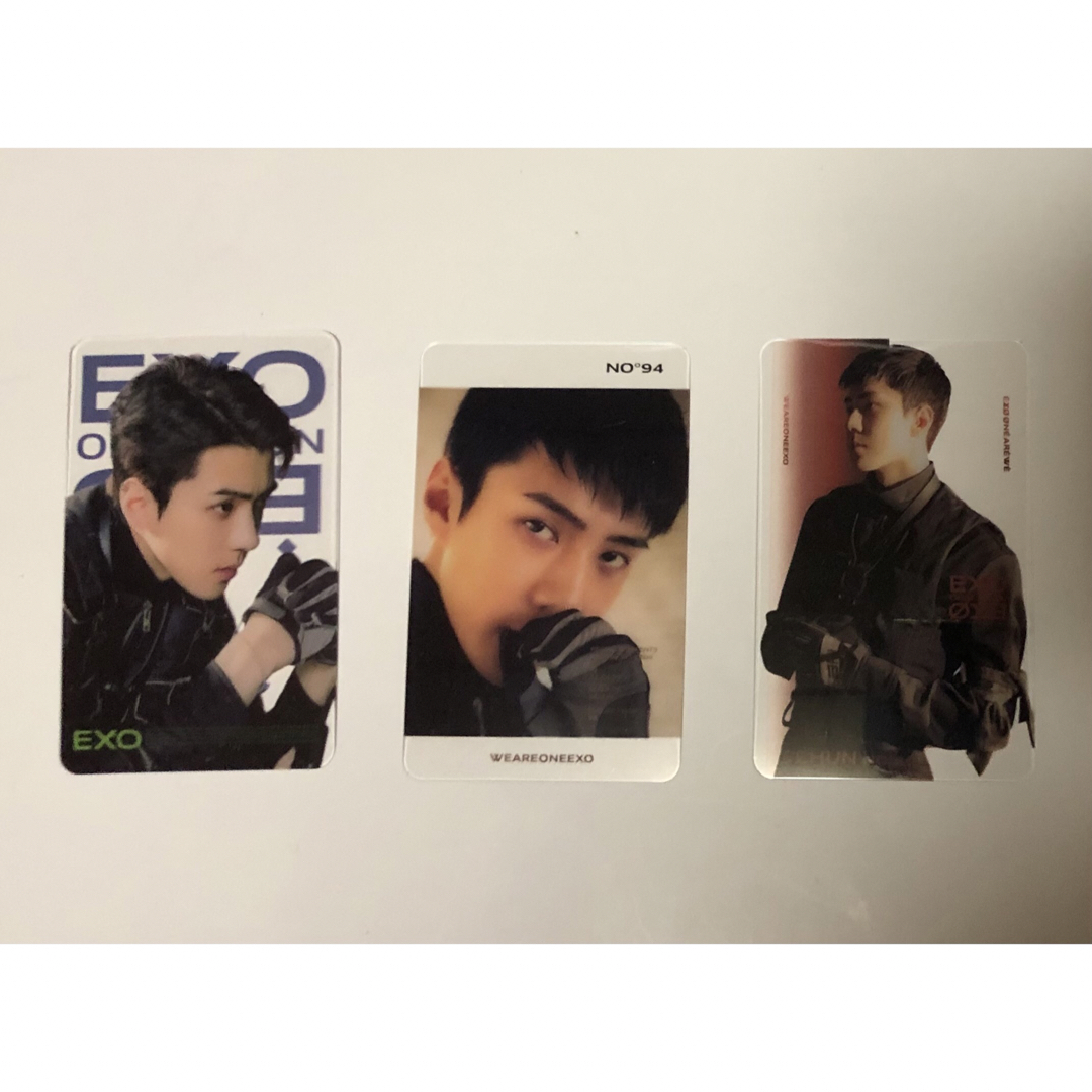 EXO セフン 透明 フォトカード　④ エンタメ/ホビーのタレントグッズ(アイドルグッズ)の商品写真