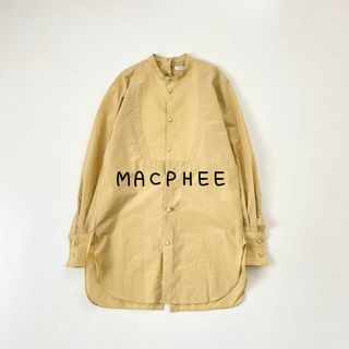 マカフィー(MACPHEE)の美品 トゥモローランド マカフィー 2.3万 バンドカラー上品ブラウス(シャツ/ブラウス(長袖/七分))