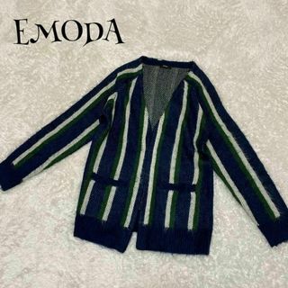 EMODA - EMODA エモダ ☆ ニットカーディガン 羽織り ストライプ