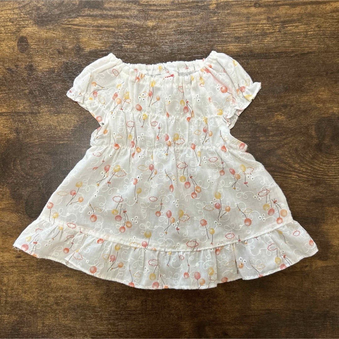 風船柄 セットアップ ワンピース 70cm 日本製 女の子 夏 キッズ/ベビー/マタニティのベビー服(~85cm)(ワンピース)の商品写真