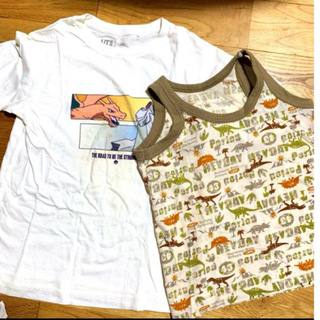 ユニクロ(UNIQLO)のユニクロ　キッズ　Tシャツ 半袖　タンクトップ　120cm ポケモン　恐竜(Tシャツ/カットソー)