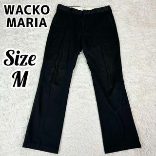 WACKO MARIA ワコマリア チノパン ワークパンツ ブラック 刺繍ロゴ