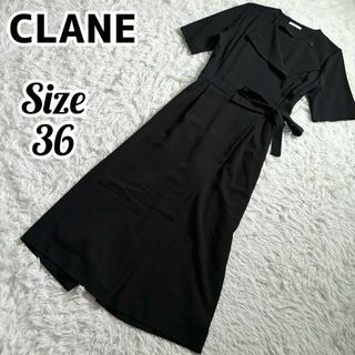 クラネ(CLANE)の【美品】CLANE クラネ 2WAY オールインワン ブラック フォーマル(サロペット/オーバーオール)