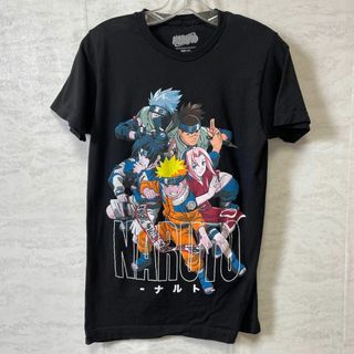 アニメＴシャツ　サイズＳ　黒ブラック半袖Ｔシャツ　うずまきなると　メンズ　古着(Tシャツ/カットソー(半袖/袖なし))