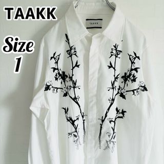 ターク(turk)の【美品】TAAKK ターク 長袖シャツ 刺繍 2022年 ロングシャツ(Tシャツ/カットソー(七分/長袖))