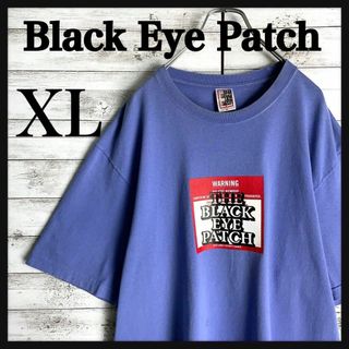 9357【希少XLサイズ】ブラックアイパッチ☆人気カラー半袖tシャツ　美品(Tシャツ/カットソー(半袖/袖なし))