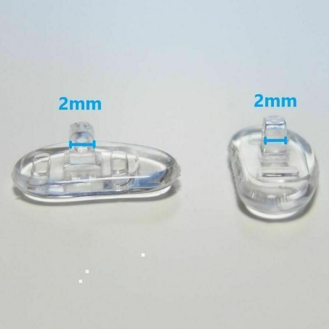 眼鏡 シリコン鼻パッド 6個(3ペア)セット 15mm 鼻パット 鼻あて メガネ メンズのファッション小物(サングラス/メガネ)の商品写真