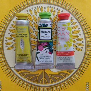 ロクシタン(L'OCCITANE)のロクシタンハンドクリームミニ3本セット①(ハンドクリーム)