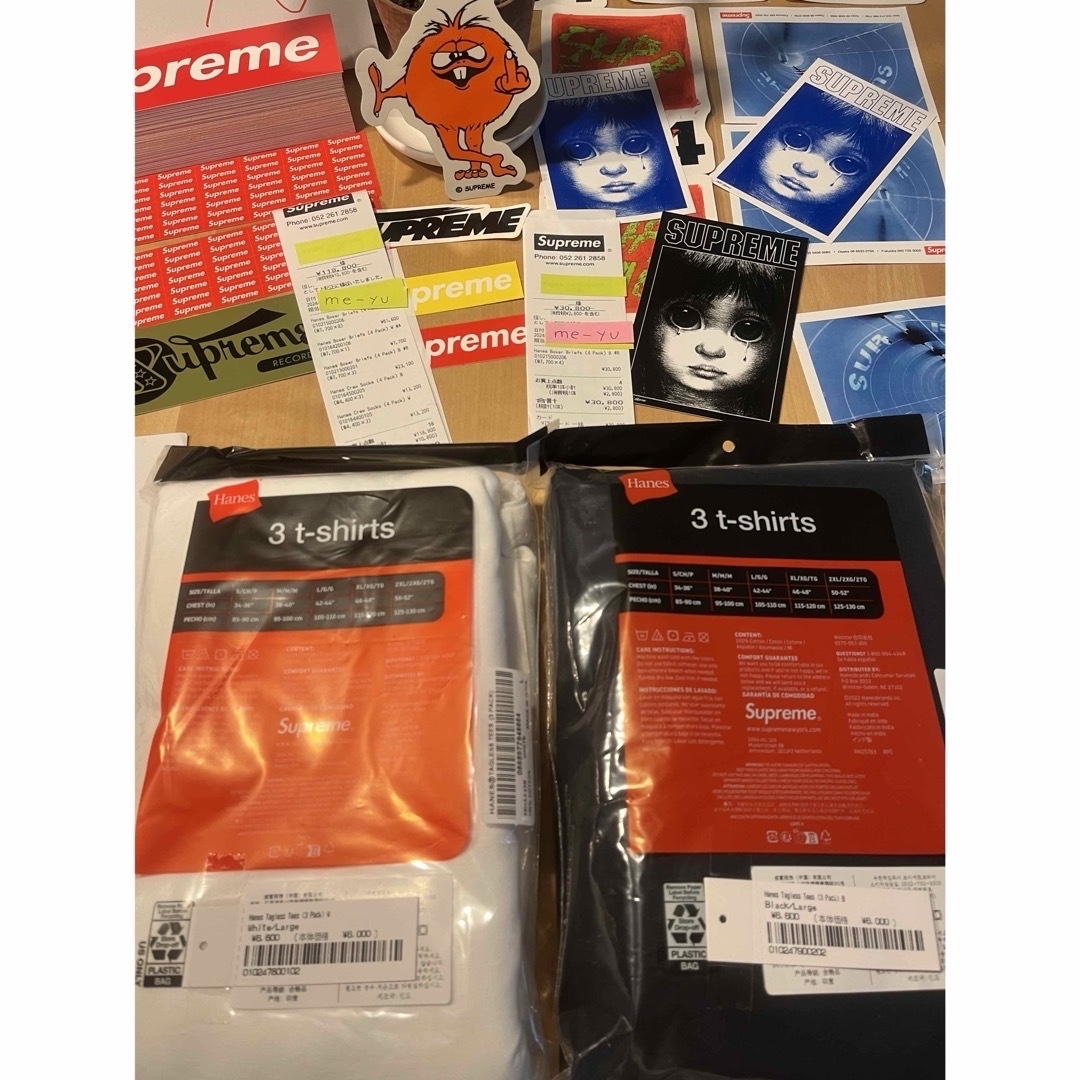 Supreme(シュプリーム)のSupreme Hanes Tagless Tees ヘインズ　タグレス　黒 メンズのトップス(Tシャツ/カットソー(半袖/袖なし))の商品写真