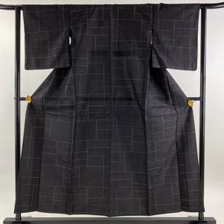 紬 身丈155.5cm 裄丈62cm 正絹 秀品 【中古】(着物)