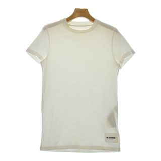 JIL SANDER + ジルサンダープラス Tシャツ・カットソー S 白 【古着】【中古】(カットソー(半袖/袖なし))