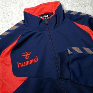 ★hummel ヒュンメル★トレーニングウェア L 人気オレンジロゴ 刺繍