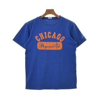 チャンピオン(Champion)のCHAMPION チャンピオン Tシャツ・カットソー L 青 【古着】【中古】(Tシャツ/カットソー(半袖/袖なし))