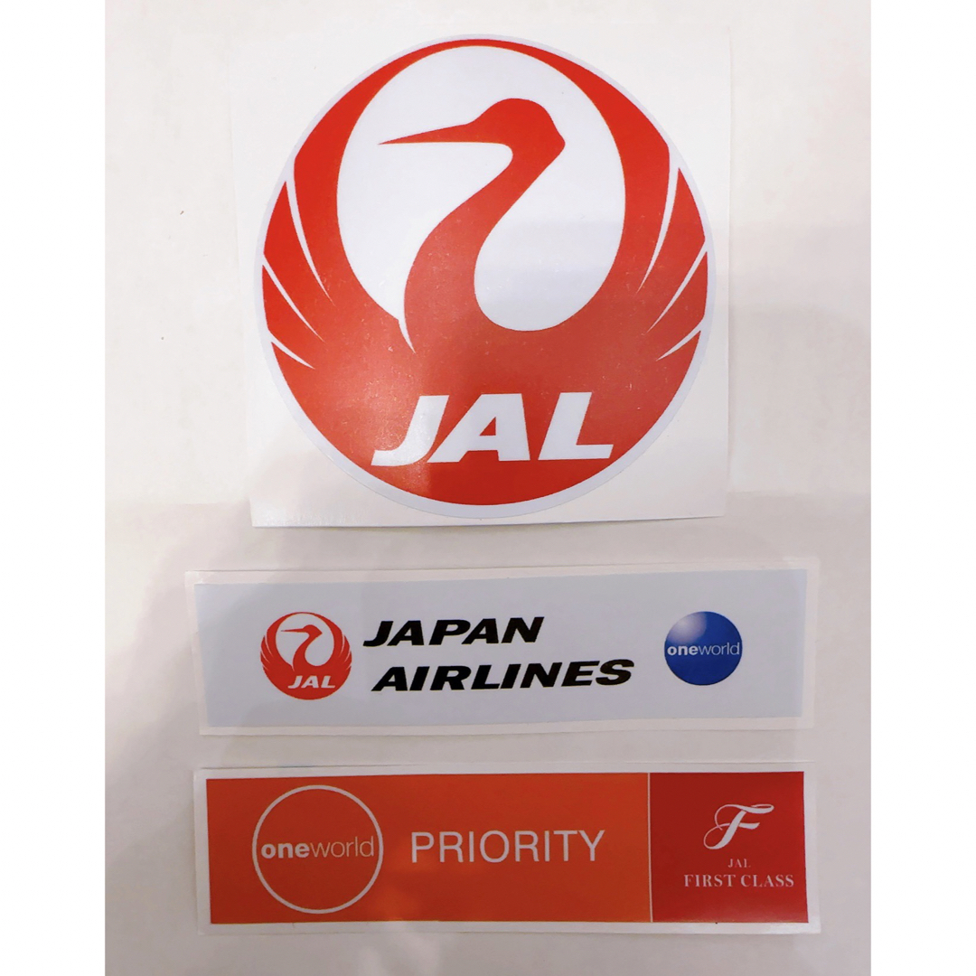 JAL JAPAN AIRLINE 日本航空　ステッカー　写真参照セット エンタメ/ホビーのテーブルゲーム/ホビー(航空機)の商品写真