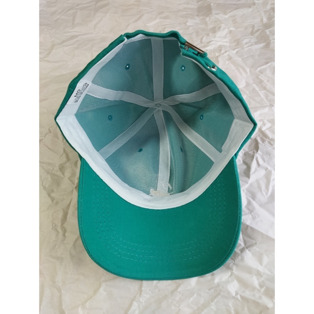 ロゴキャップ レディース 帽子 スマイル グリーン ベースボールキャップ 可愛い レディースの帽子(キャップ)の商品写真