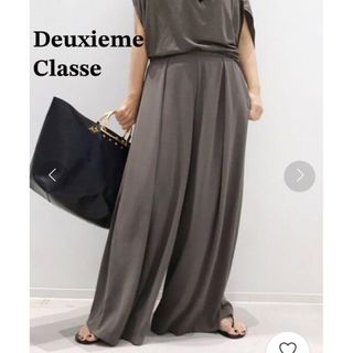 DEUXIEME CLASSE - Deuxieme Classe Noire BACK SATIN タックパンツ