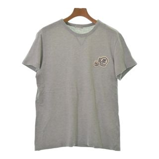 モンクレール(MONCLER)のMONCLER モンクレール Tシャツ・カットソー L グレー 【古着】【中古】(Tシャツ/カットソー(半袖/袖なし))