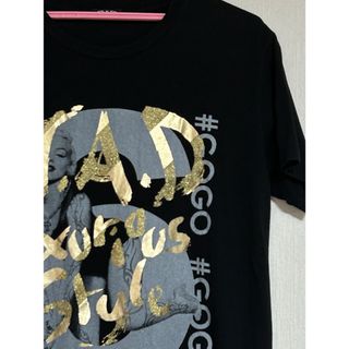 希少　D.A.D デーアーデー　マリリンモンロー　半袖Tシャツ　黒/ゴールドロゴ(Tシャツ/カットソー(半袖/袖なし))