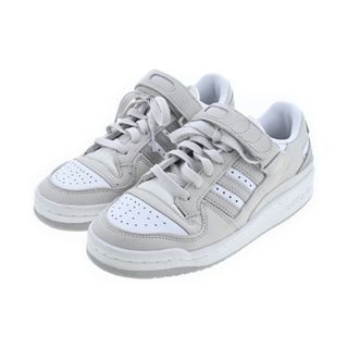 adidas - adidas アディダス スニーカー 22.5cm グレーx白 【古着】【中古】