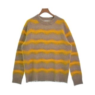 Acne Studios ニット・セーター M ベージュx黄(総柄) 【古着】【中古】