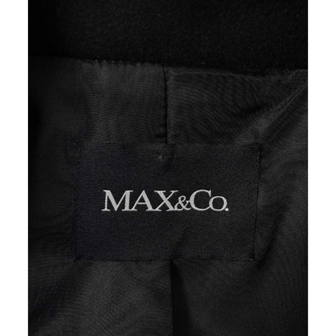 Max & Co.(マックスアンドコー)のMAX&CO. マックスアンドコー チェスターコート 36(S位) 黒 【古着】【中古】 レディースのジャケット/アウター(チェスターコート)の商品写真