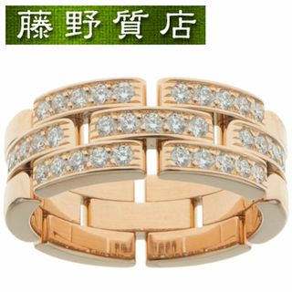 カルティエ(Cartier)のカルティエ CARTIER マイヨン パンテール ハーフ ダイヤ リング K18 PG × ダイヤ #56 B4095300 指輪 8714(リング(指輪))