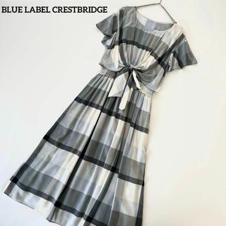 BLUE LABEL CRESTBRIDGE - 近年 *美品꧁ブルーレーベルイクレストブリッジ꧂2wayドレープワンピース　38