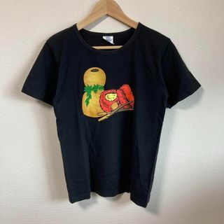 USA製　Tシャツ 瓢箪　ひょうたん　プリント　ブラック　黒　S(Tシャツ/カットソー(半袖/袖なし))