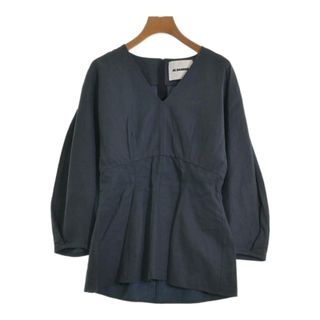 JIL SANDER ジルサンダー ブラウス 34(XS位) 紺 【古着】【中古】