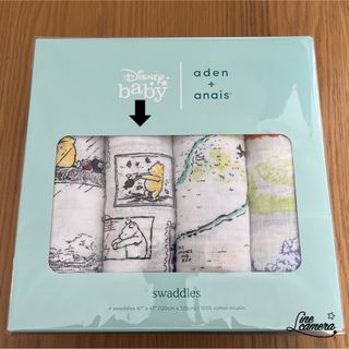 エイデンアンドアネイ(aden+anais)の②エイデンアンドアネイ　単品販売　おくるみ　ガーゼ　ディズニー　プーさん(おくるみ/ブランケット)