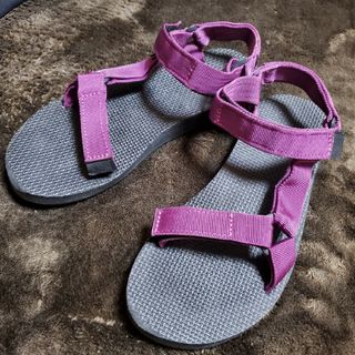 テバ(Teva)のTexa サンダル 25cm パープル 美品(サンダル)